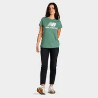 New Balance Women's Essential Stacked Logo T-shirt / Jade