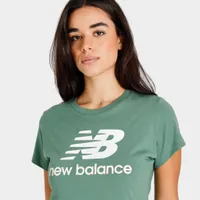 New Balance Women's Essential Stacked Logo T-shirt / Jade