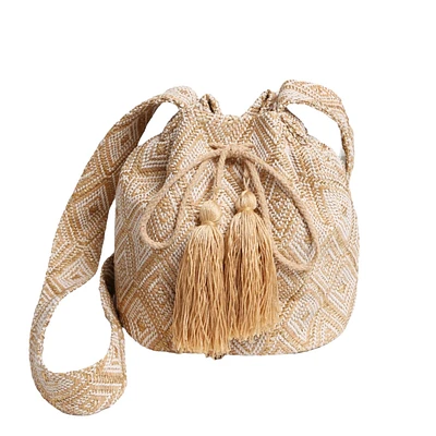 90119 Straw Crossbody
