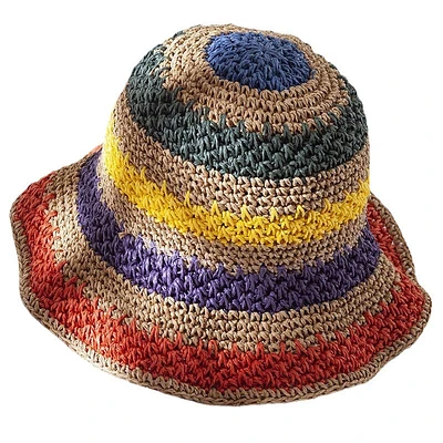 00148 Straw Bucket Hat