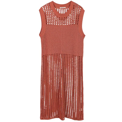 70059 Block Crochet Dress