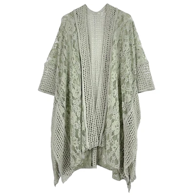 70262 Lace Crochet Kimono