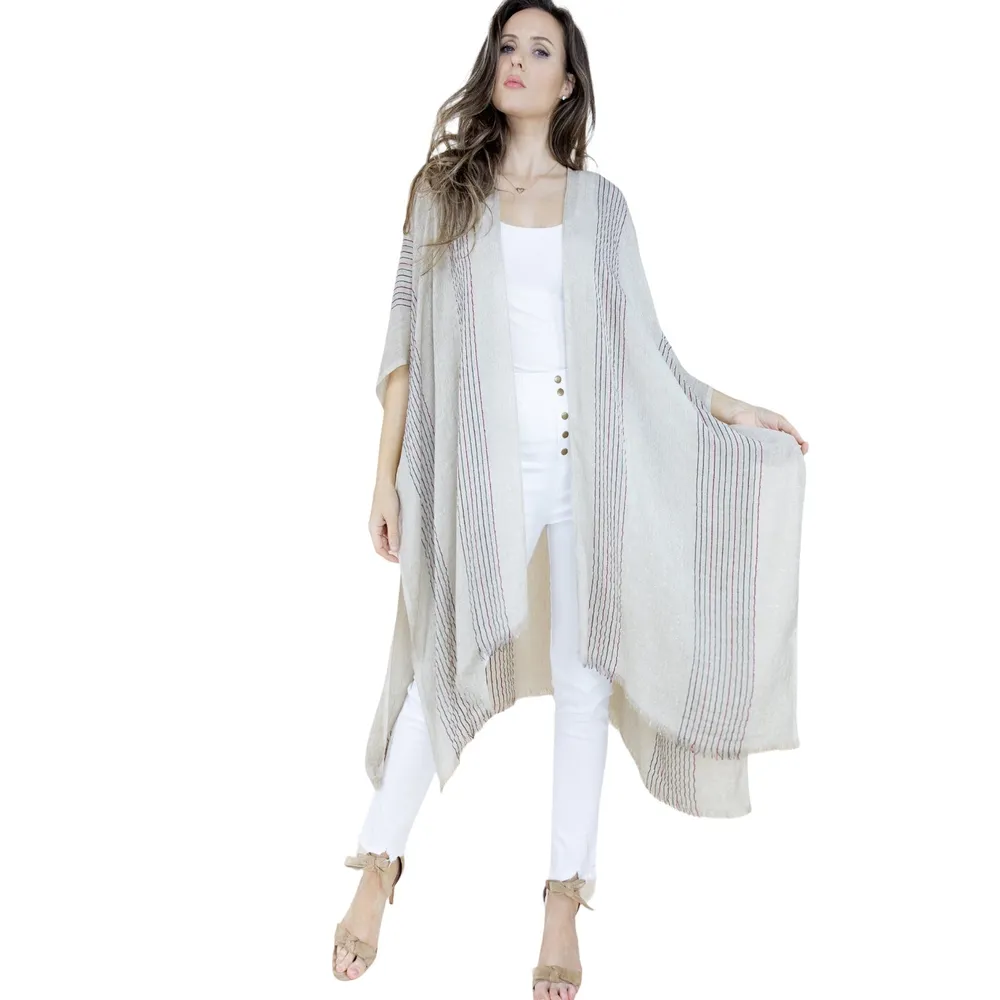 70146 Ribbed Kimono