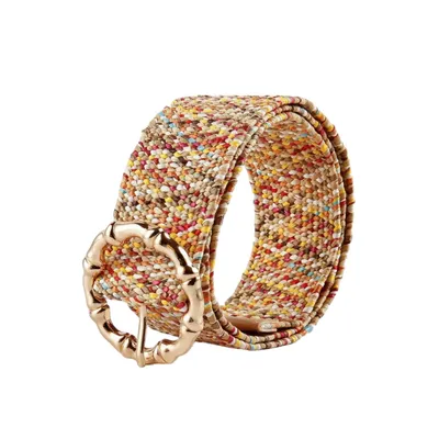 00229 Colour Raffia Belt