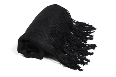 10101 Pashmina Solid Black