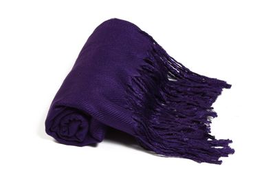 10142 Pashmina Solid Dark Purple