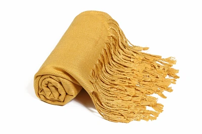 10141 Pashmina Solid Mustard