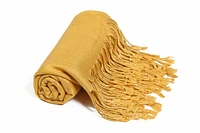10141 Pashmina Solid Mustard
