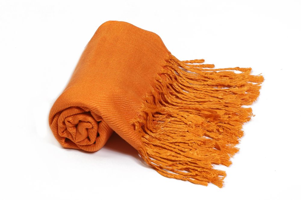 10152 Pashmina Solid Orange Bright