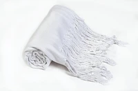 10102 Pashmina Solid White