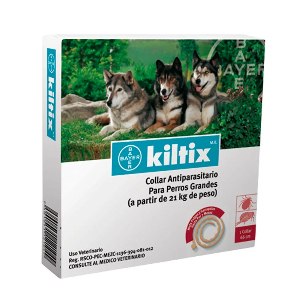 KILTIX - Collar Antipulgas 21 Kg o más