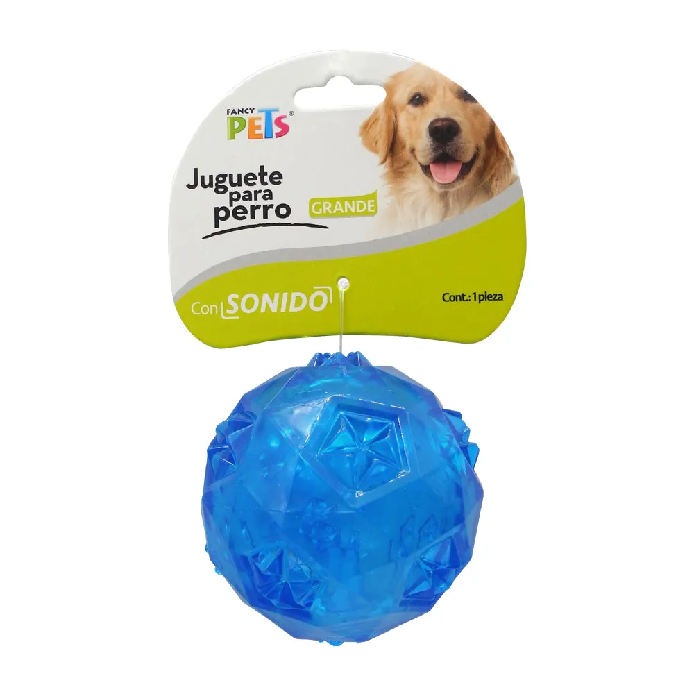 FANCY PETS - Juguete Pelota Prisma con Sonido Grande