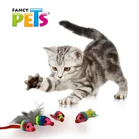 FANCY PETS - Ratones para Gato 4 Pzas