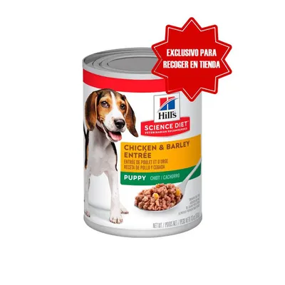 HILL'S SCIENCE DIET - Alimento Húmedo Cachorro Pollo y Cebada Lata 370 g