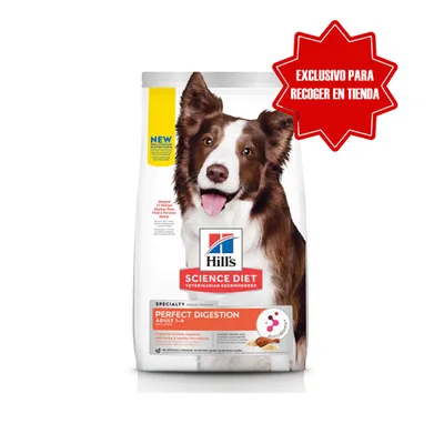 Hill's Science Diet Adult Perfect Digestion - Alimento Seco para Perro Adulto 1.58 kg Digestión Perfecta