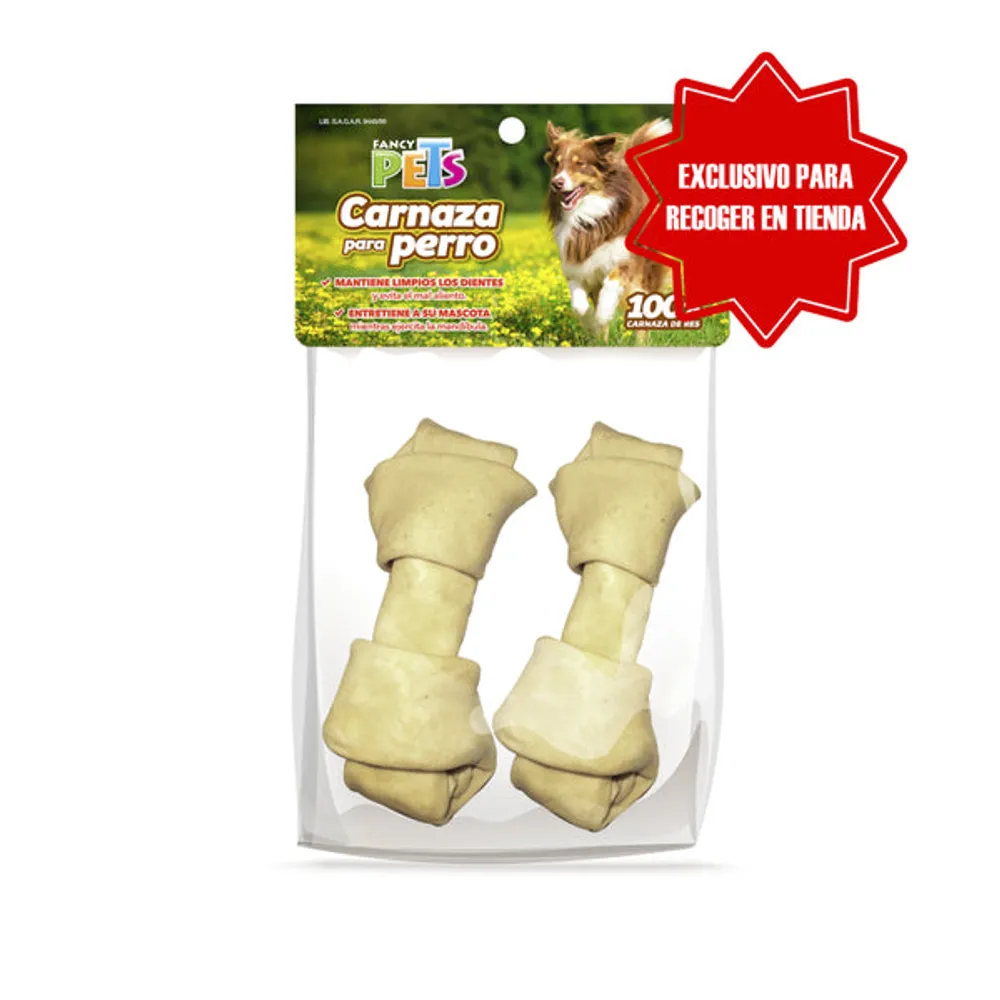 FANCY PETS - Hueso de Carnaza Natural 2 pz