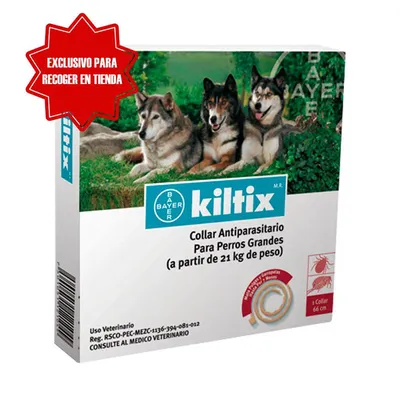 KILTIX - Collar Antipulgas 21 Kg o más