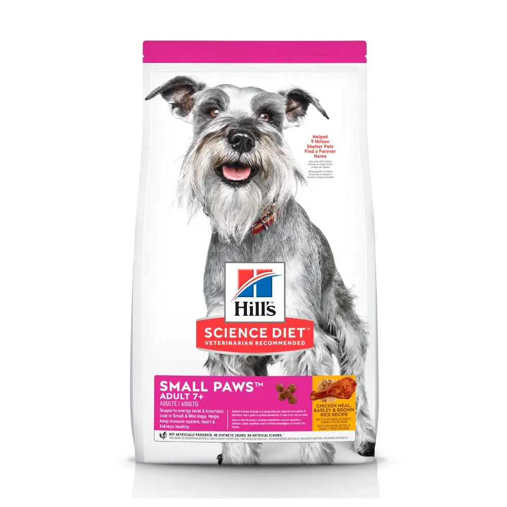 HILL'S SCIENCE DIET - Small Paws Alimento Seco Senior +7 Razas Mini y Pequeñas 2 kg