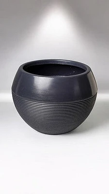 11" VASE ARRUDA - BLACK