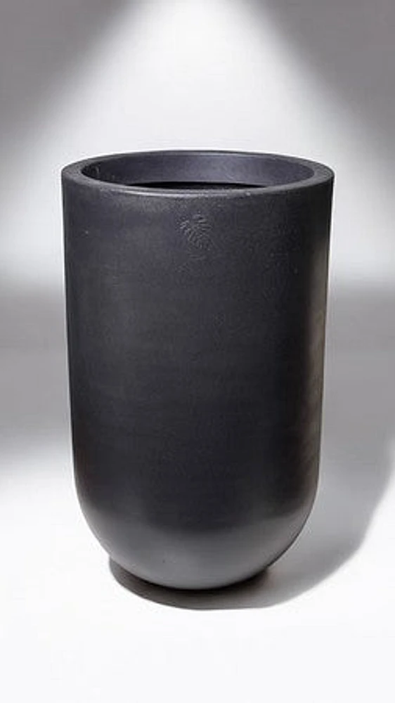 24" PLANTER DECO - BLACK