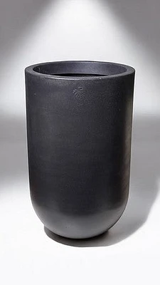 32" PLANTER DECO  - BLACK