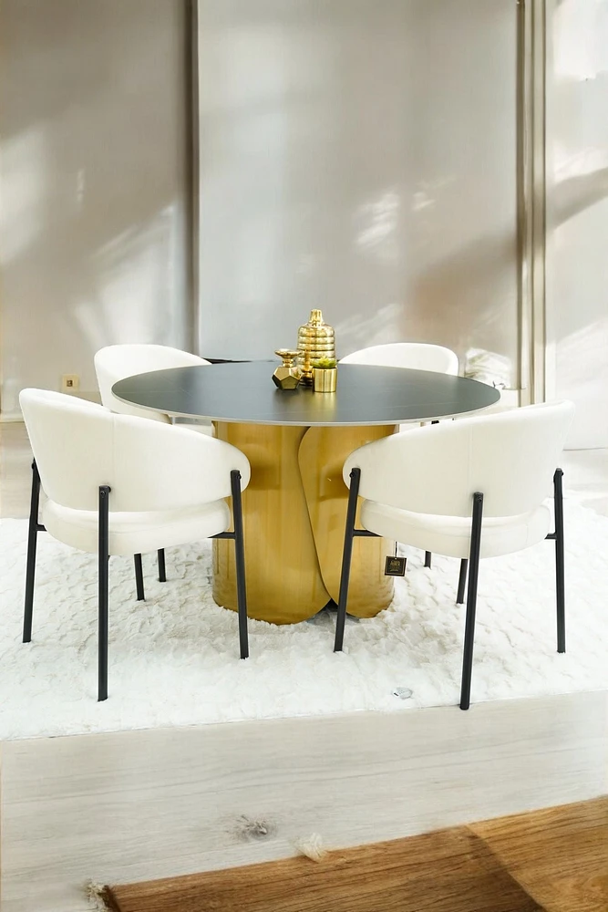 51" ALESSIA ROUND DINING TABLE