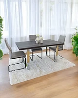 63" Molly Dining Table DK. Grey