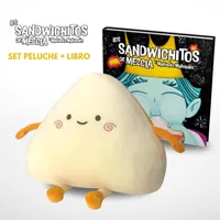 Nuevo Set! Los Sandwichitos de Mezcla y Malvadín: Libro + Peluche