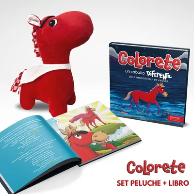 Nuevo Set! El Caballo Colorete: Libro + Peluche