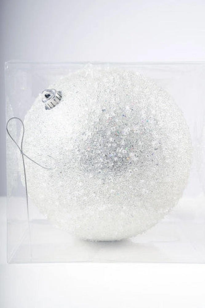 10" SILVER CONFETTI  BALL