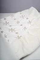 48"  Gold Snowflake  Tree Skirt