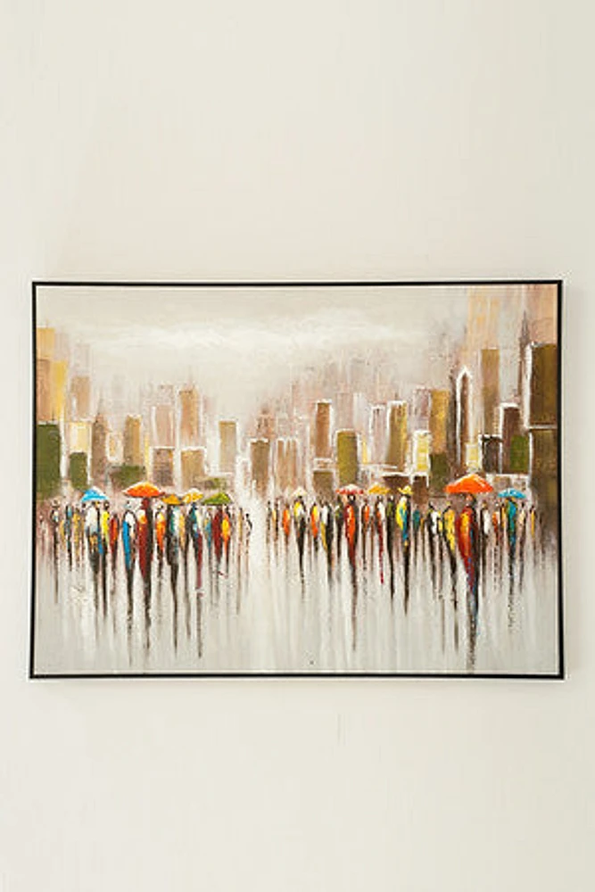 36" X 48" CITY II /BLACK FRAME