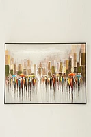 36" X 48" CITY II /BLACK FRAME