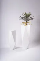 40" White Glossy Planter