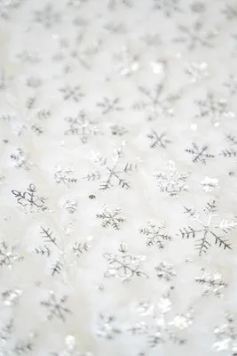 48" Silver  Snowflake  Tree Skirt