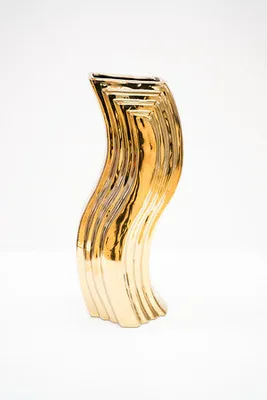 16"  Titanium Gold Vase