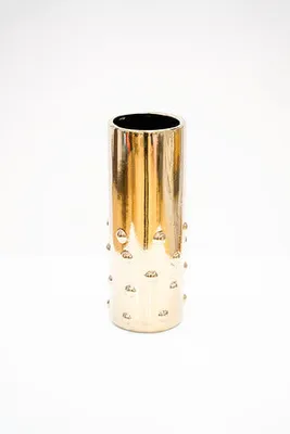 12"  Titanium Gold Vase