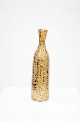 20" Vase Titanium Gold