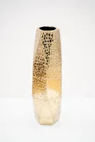 14" Vase Titanium Gold