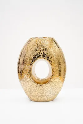 13" Titanium Gold Vase