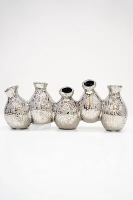 10" Vase Titanium Silver