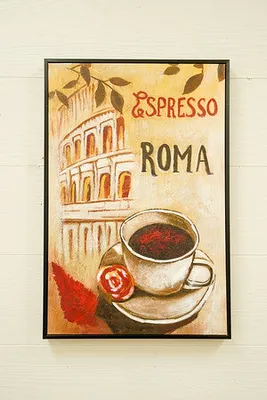 16" x 23" Espresso Wall Decor