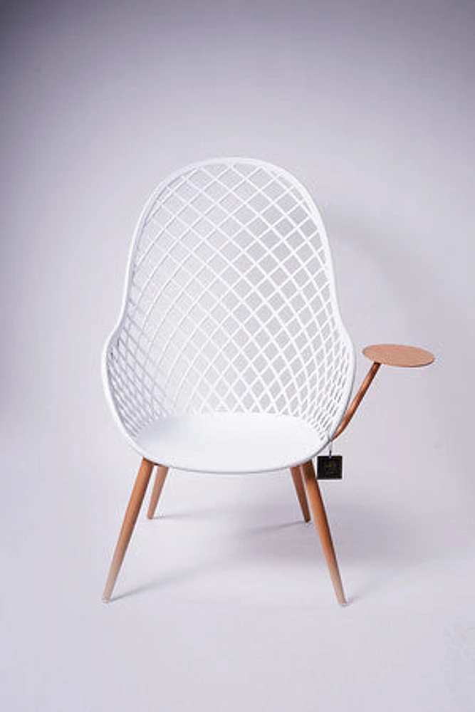 Fiorella High Chair W/Table- White