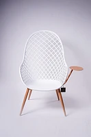 Fiorella High Chair  W/Table- White