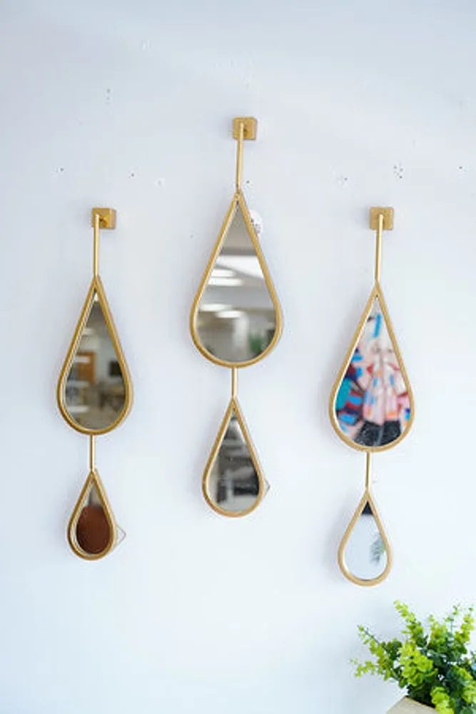 Metal Mirror Gold Set/3