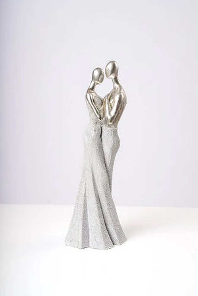 16" Silver Couple