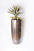 36" PLANTER ANT. SILVER