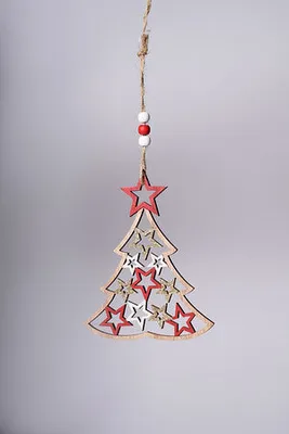 6" CHRISTMAS HANGING TREE SMALL