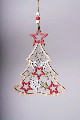 8" CHRISTMAS HANGING TREE LARGE