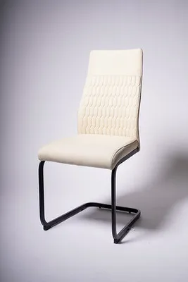 ADELINE CHAIR BLACK LEGS - CREAM